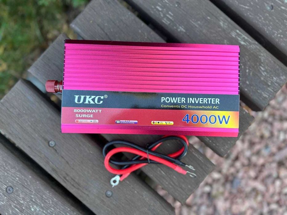 Инвертор 12v 220v Мощность 4000Вт Преобразователь напряжения Інвертор