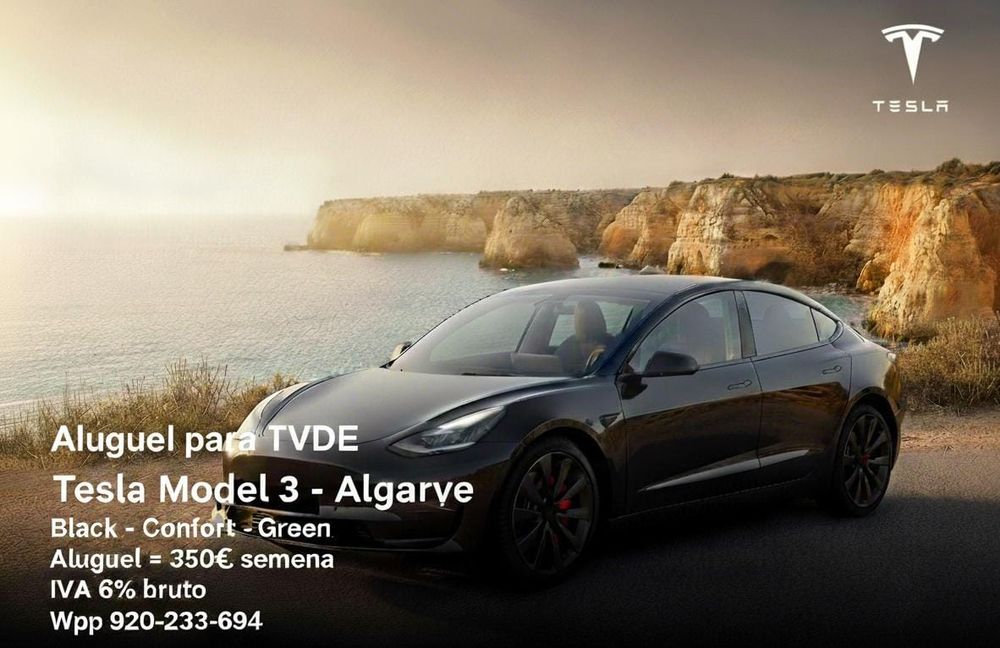 Tesla model 3 tvde