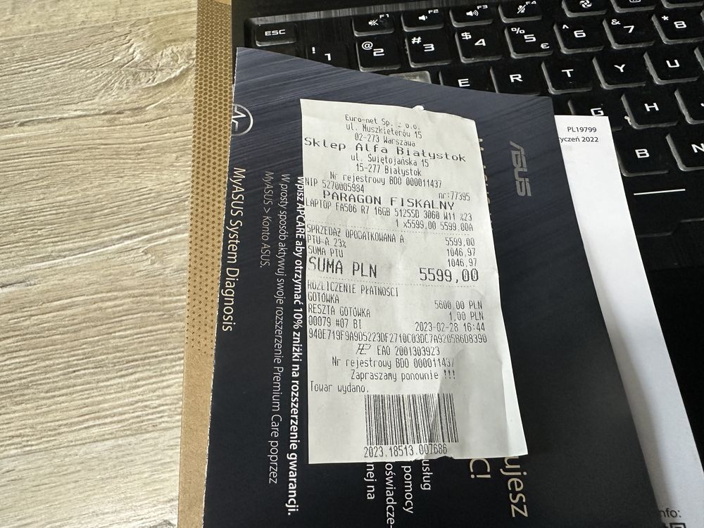 Asus Tuf A15 / stan bardzo dobry/