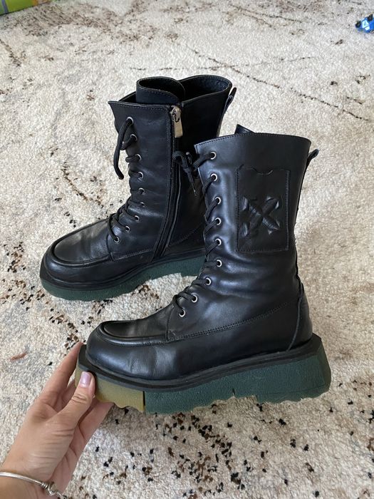 Черевики шкіряні ( 23-23,5 см) стан нових