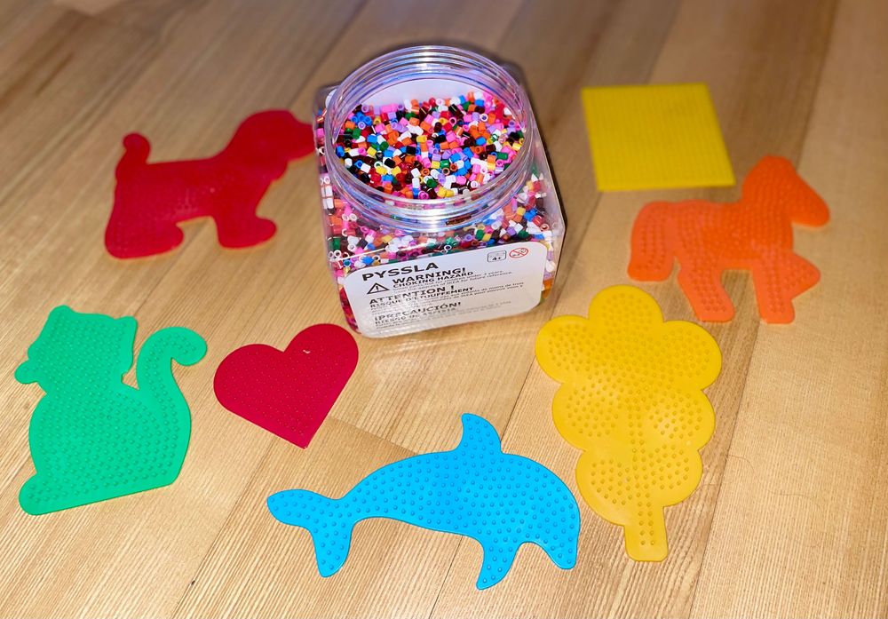 Pyssla koraliki + kształty do układania