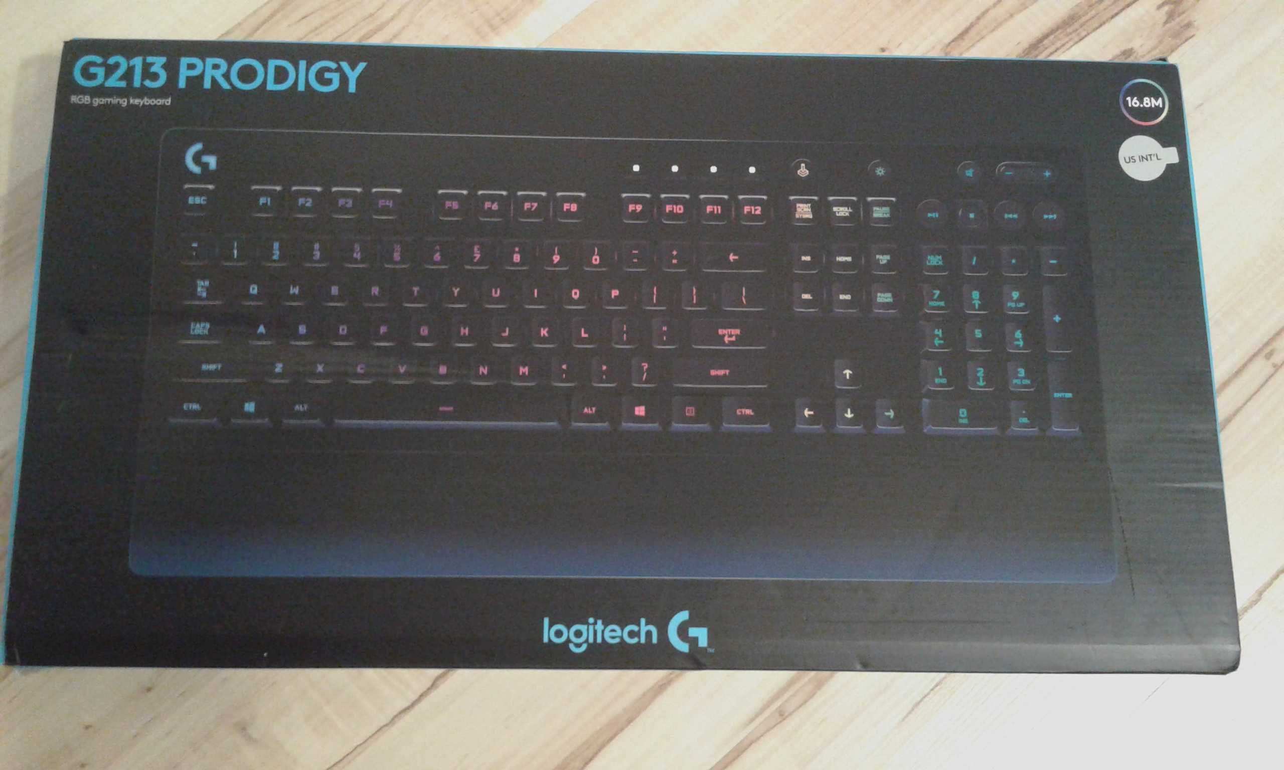 Logitech G213 Prodigy klawiatura gamingowa odporna na zalanie