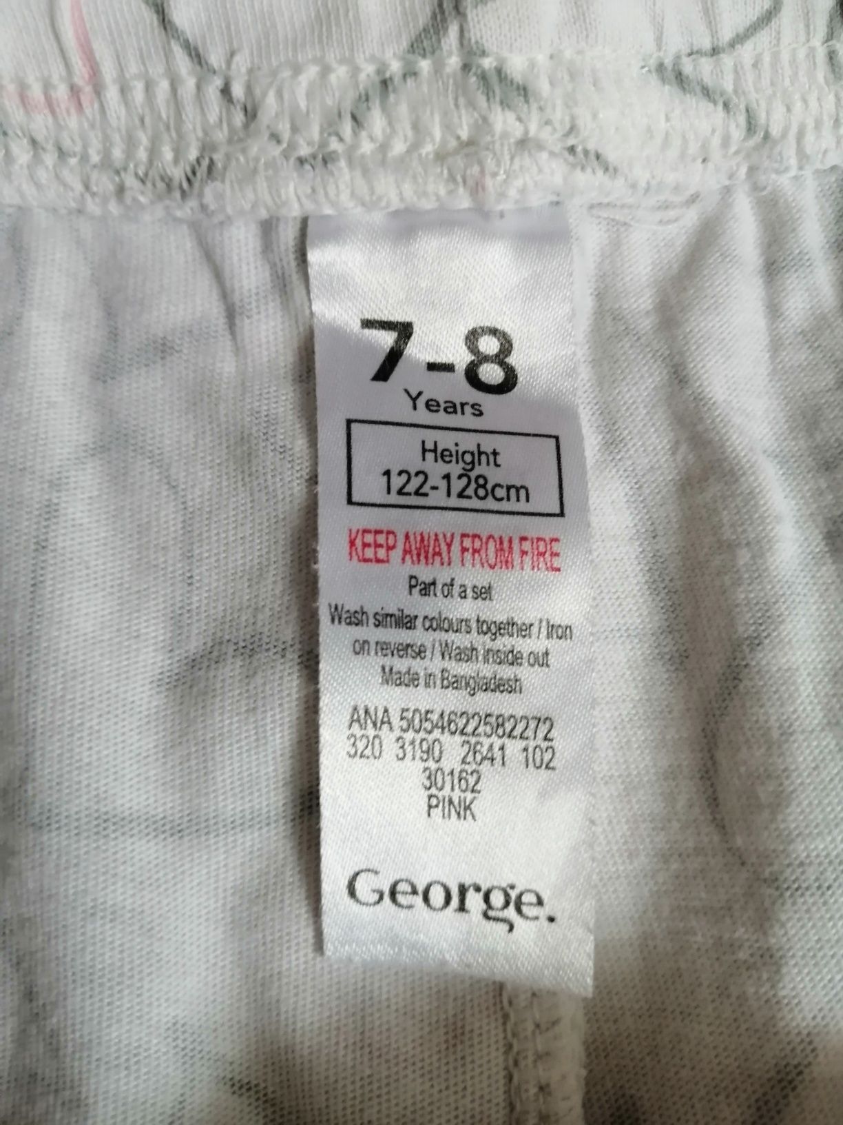 Piżama piżamka dla dziewczynki rozmiar 122 128