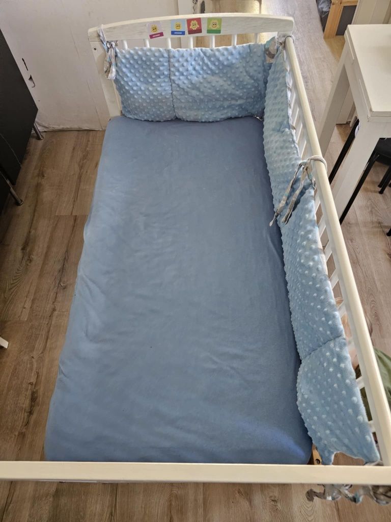 Łóżeczko drewniane 120 na 60