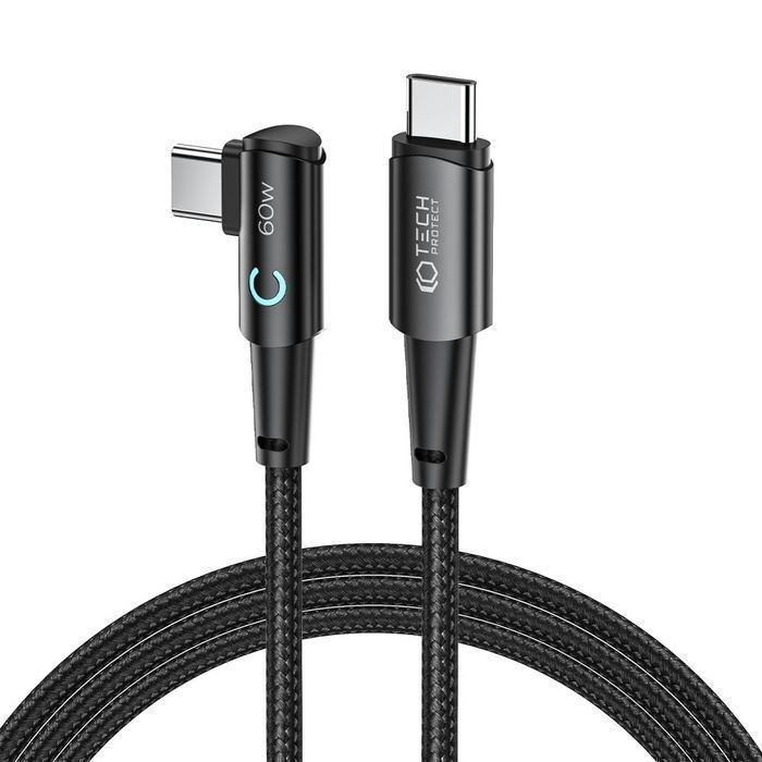 Kabel USB-C Tech-Protect Ultraboost 60W/6A 200cm Szary