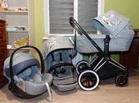 2в1, 3в1 Cybex Priam Koi коляска, відмінний стан