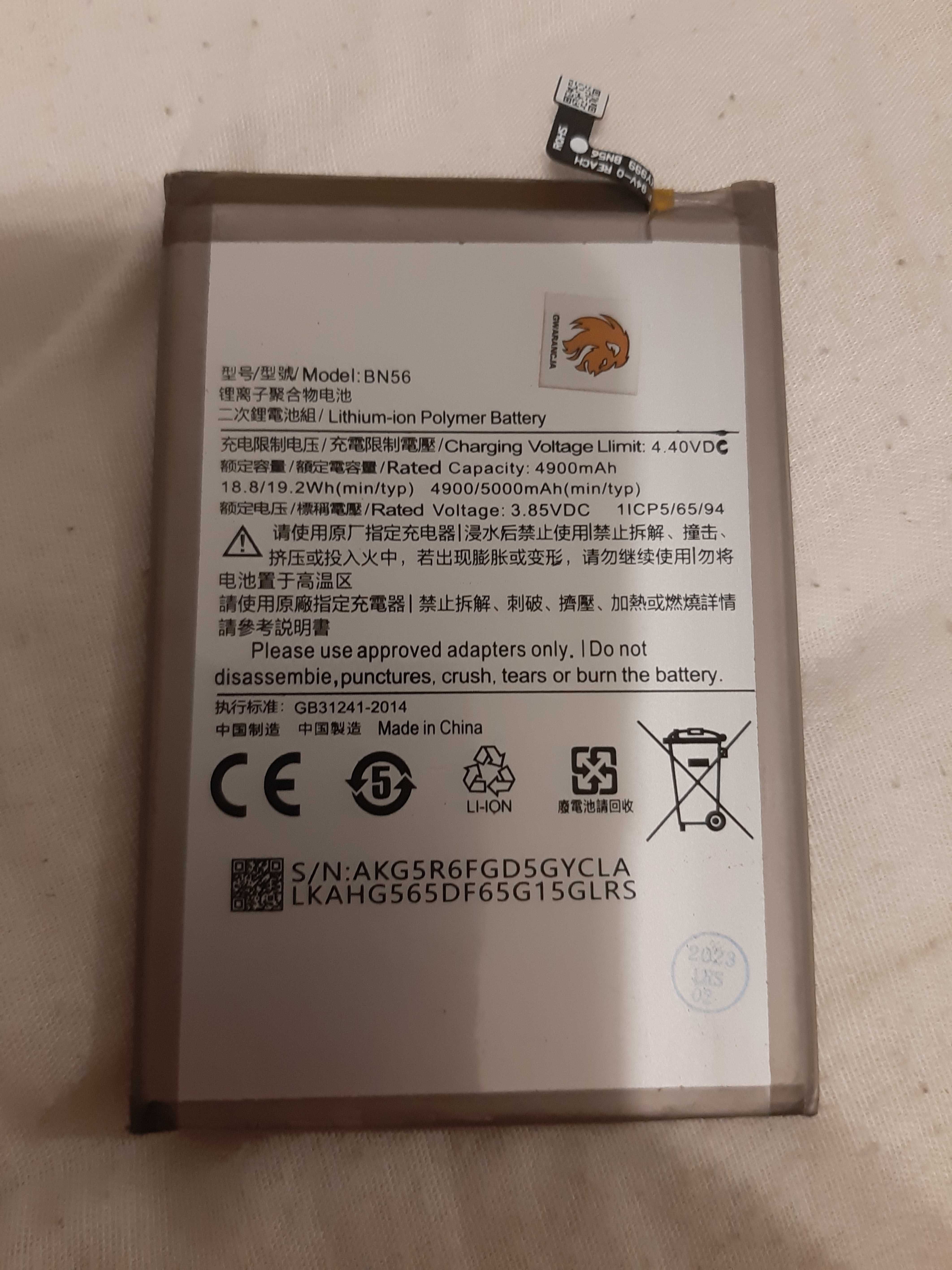 Nowa bateria Xiaomi Redmi BN56 Xaiomi Redmi 9/9A