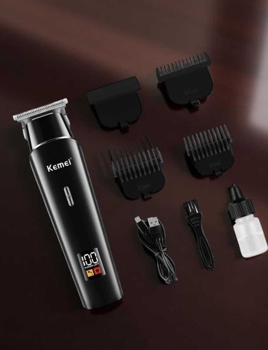 Машинка для стрижки волосся тример з насадками