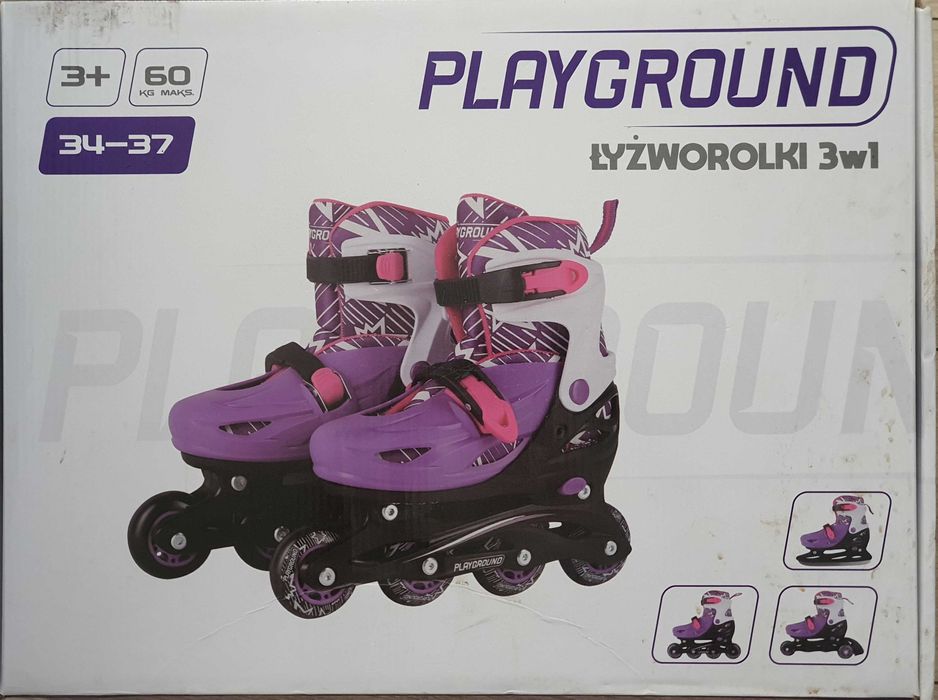 Łyżworolki 3w1 34-37 Playground