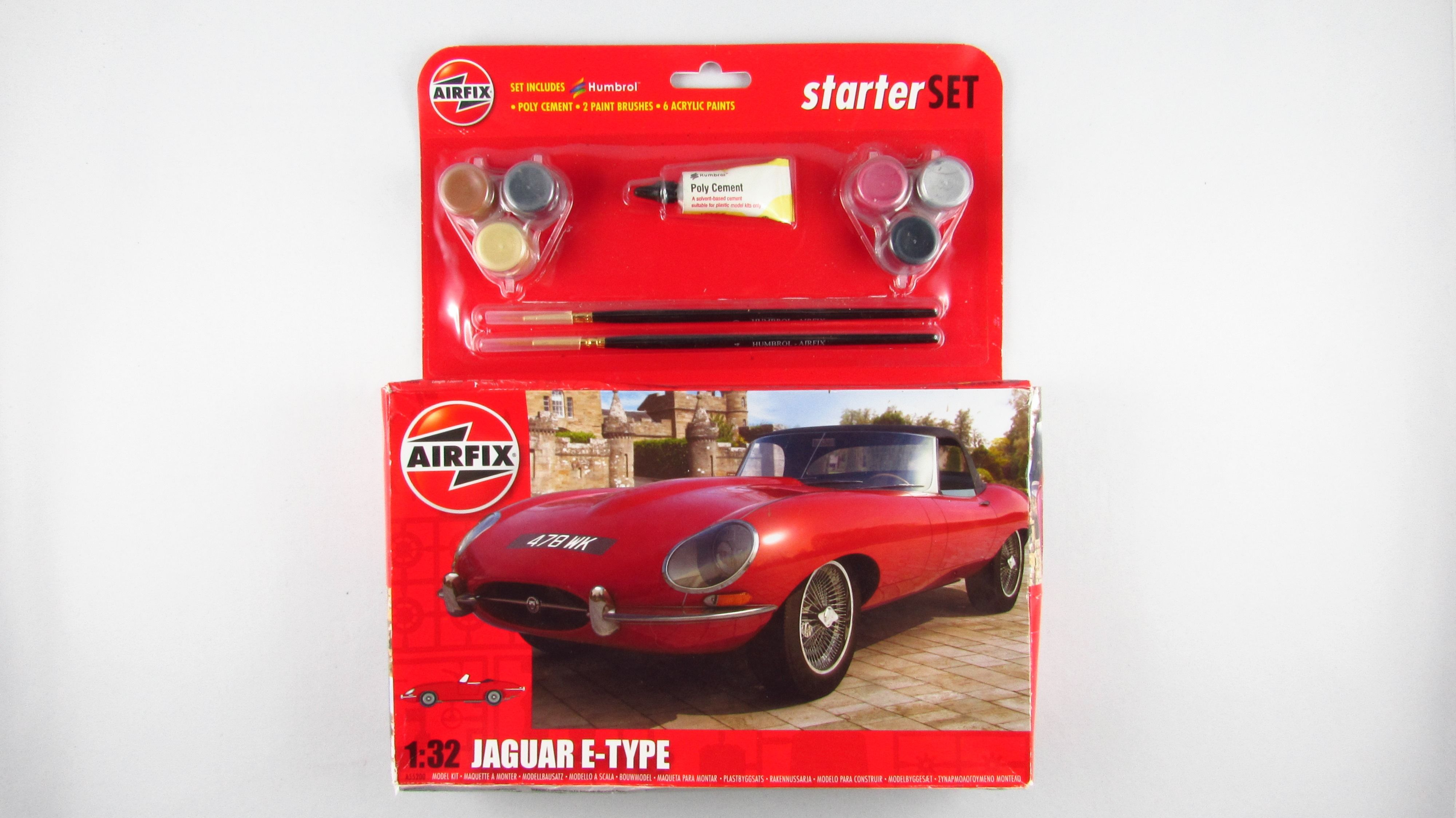 AIRFIX - Jaguar E-Type Model do sklejenia Samochód - 1:32