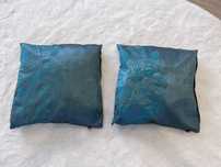 Zestaw Poszewek Home & You turkus 40 x 40 haft zamek satyna