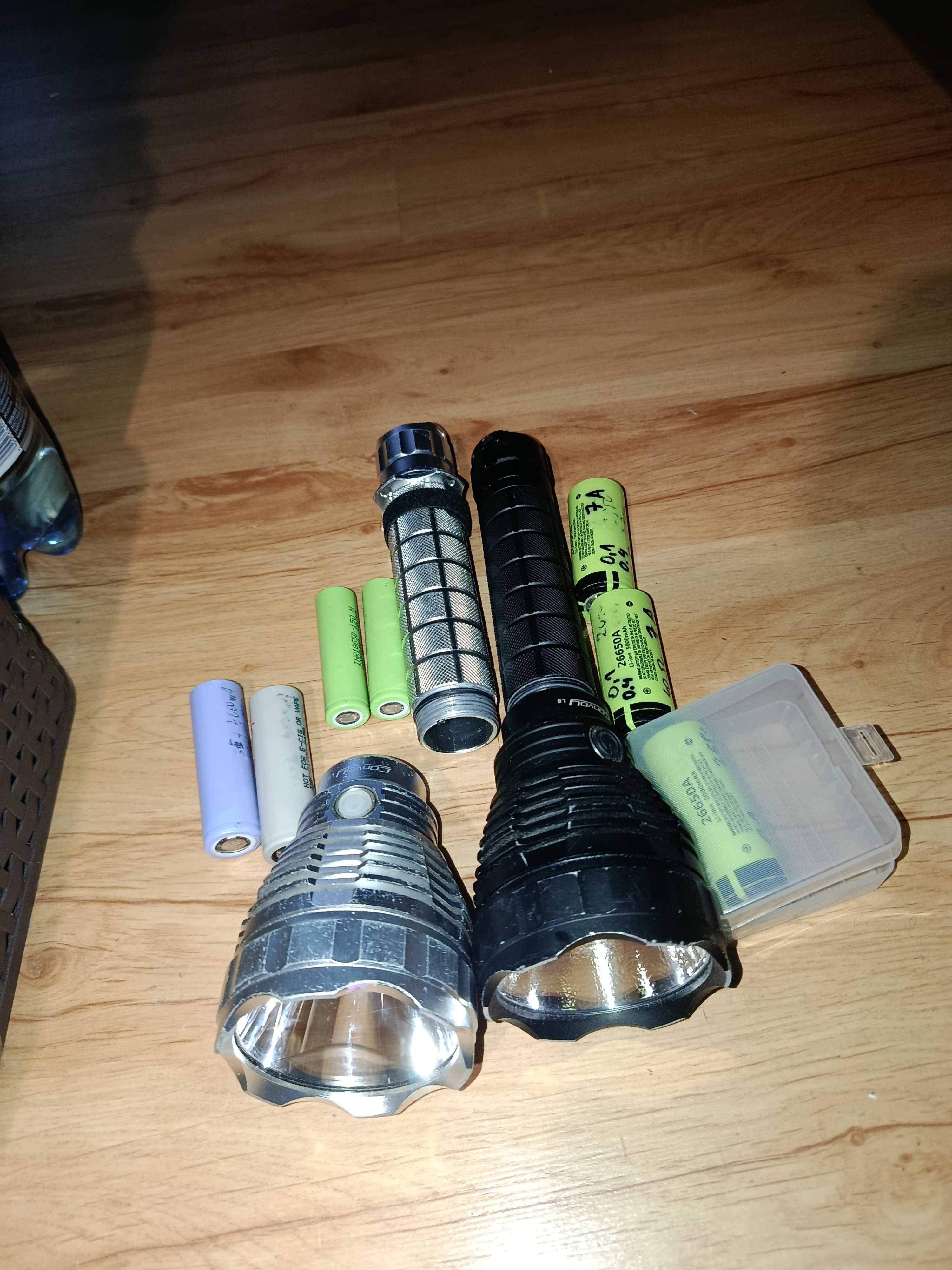 Convoy L6 konwój latarka dwie w cenie jednej z bateriami i led xhp70