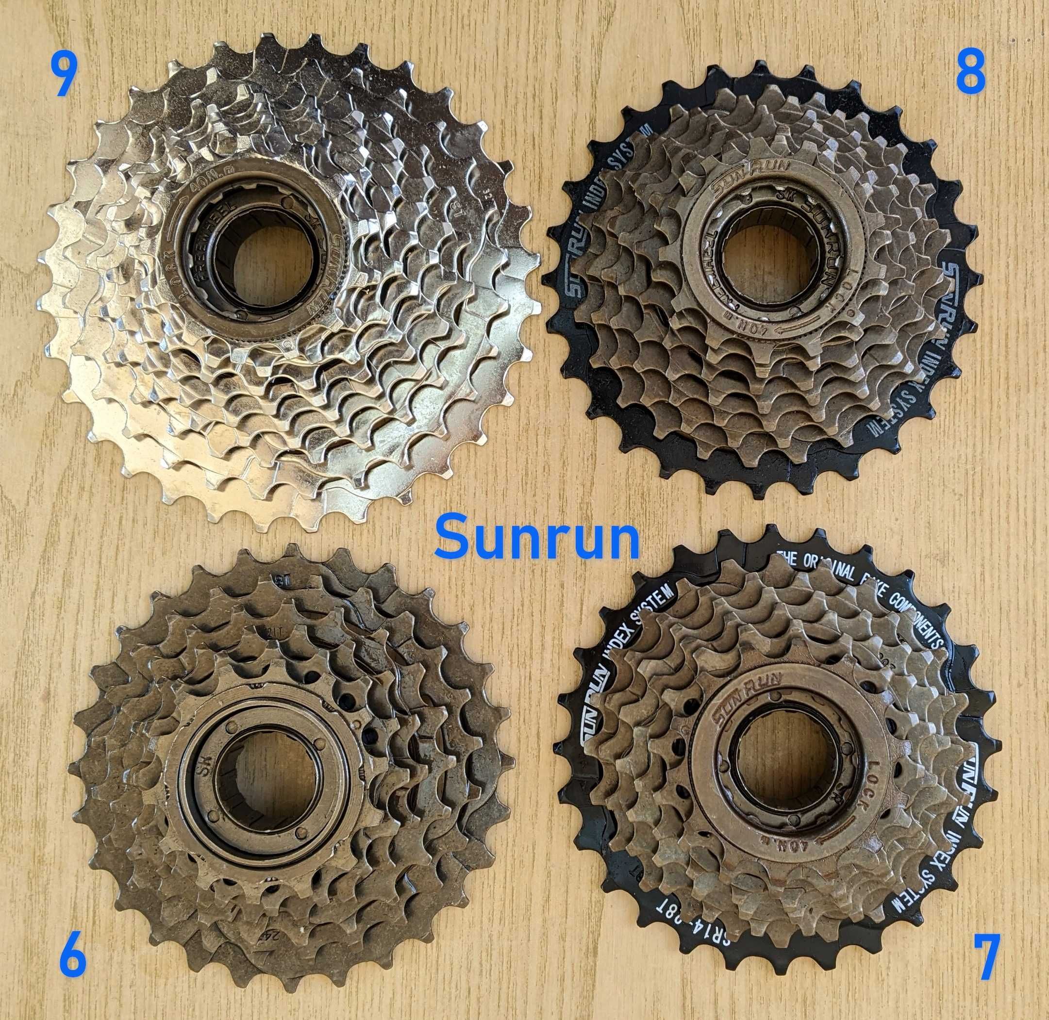 Трещетка Shimano TZ500 на 6-7-8-9 скоростей Sunrun Задние звезды