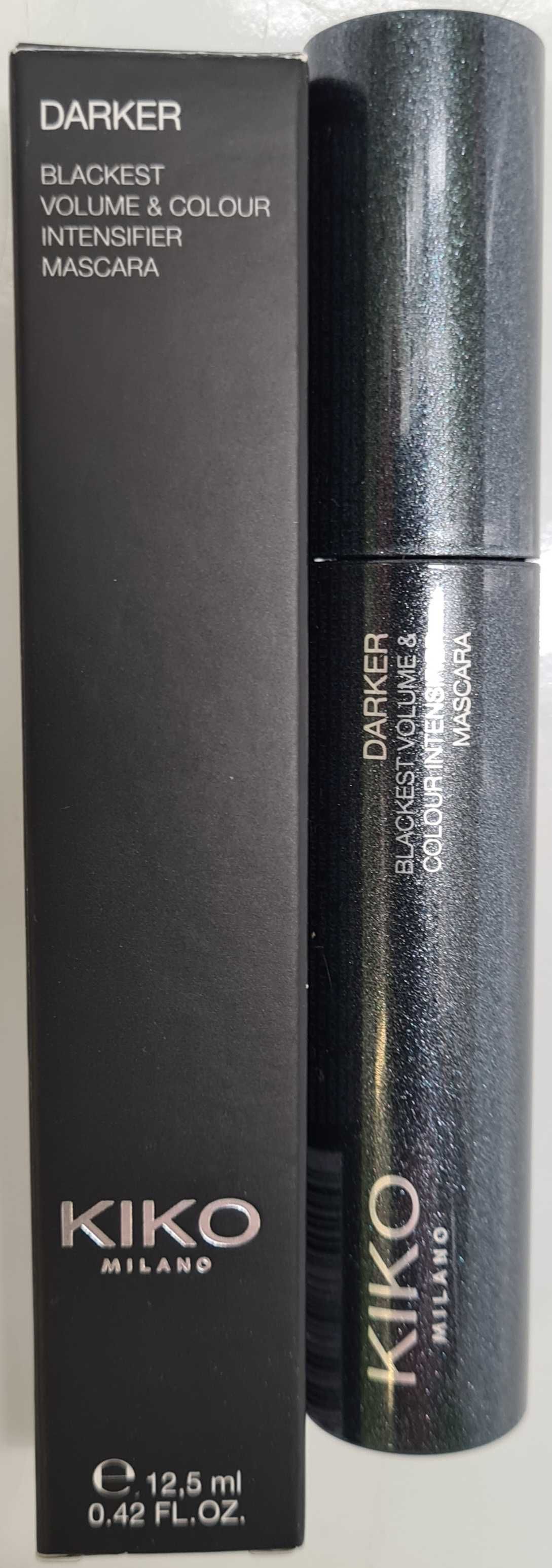 Kiko Milano Darker Mascara czarny tusz do rzęs dodający objętości