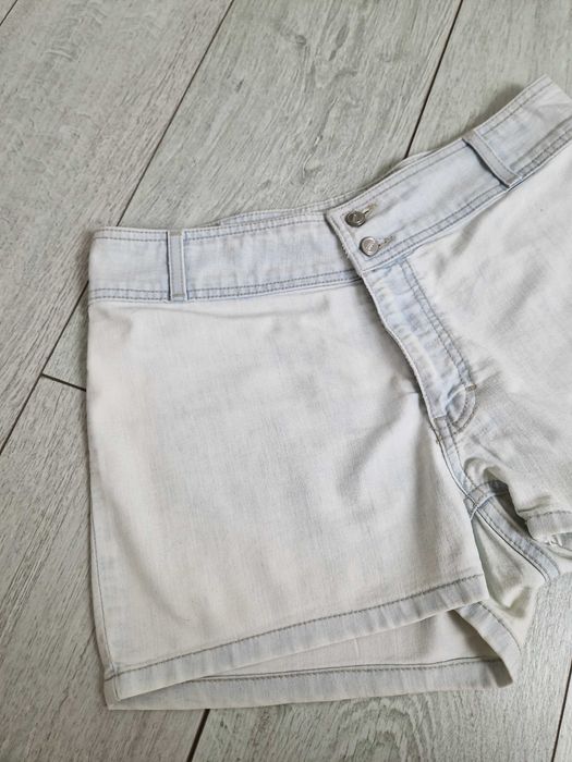 Omat jeansowe dżinsowe krótkie spodenki szorty jasnoniebieskie M