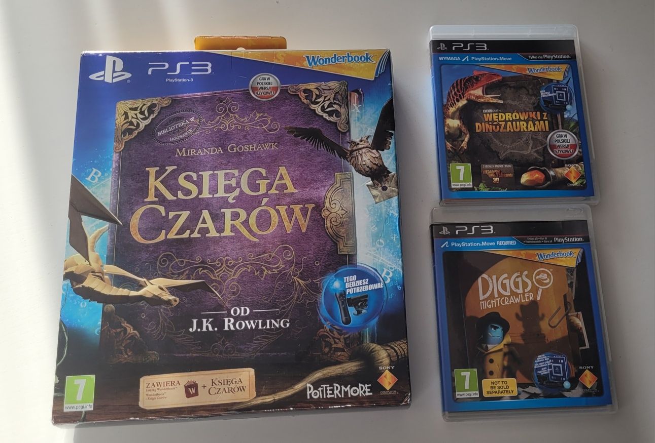 Wonderbook: Księga Czarów + Detektyw Diggs + Wędrówki z Dinozaurami