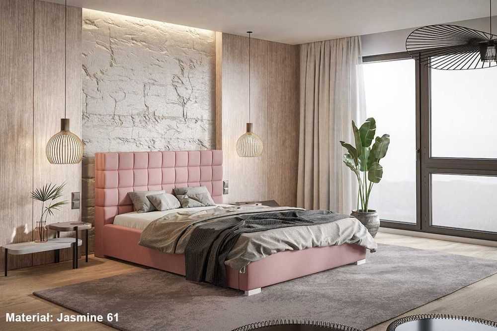 Łóżka Łóżko tapicerowane bed PARIS 140x200 160x200 180x200 POJEMNIK