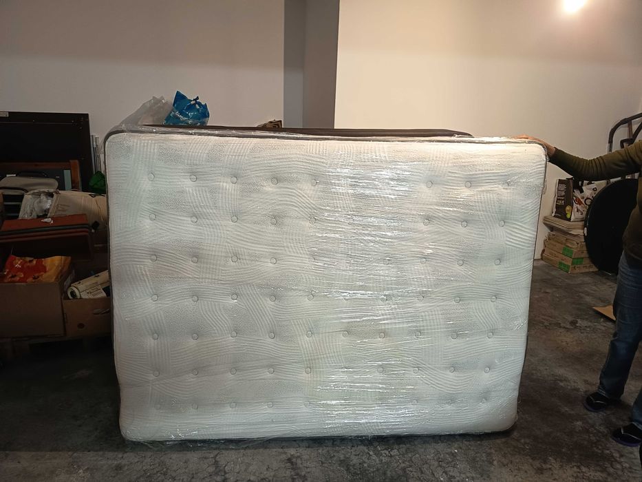 Conjunto colchão e estrado 190x150