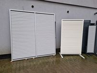 Producent żaluzje ogrodowe metalowe , taras, ruchome deseczki pergola