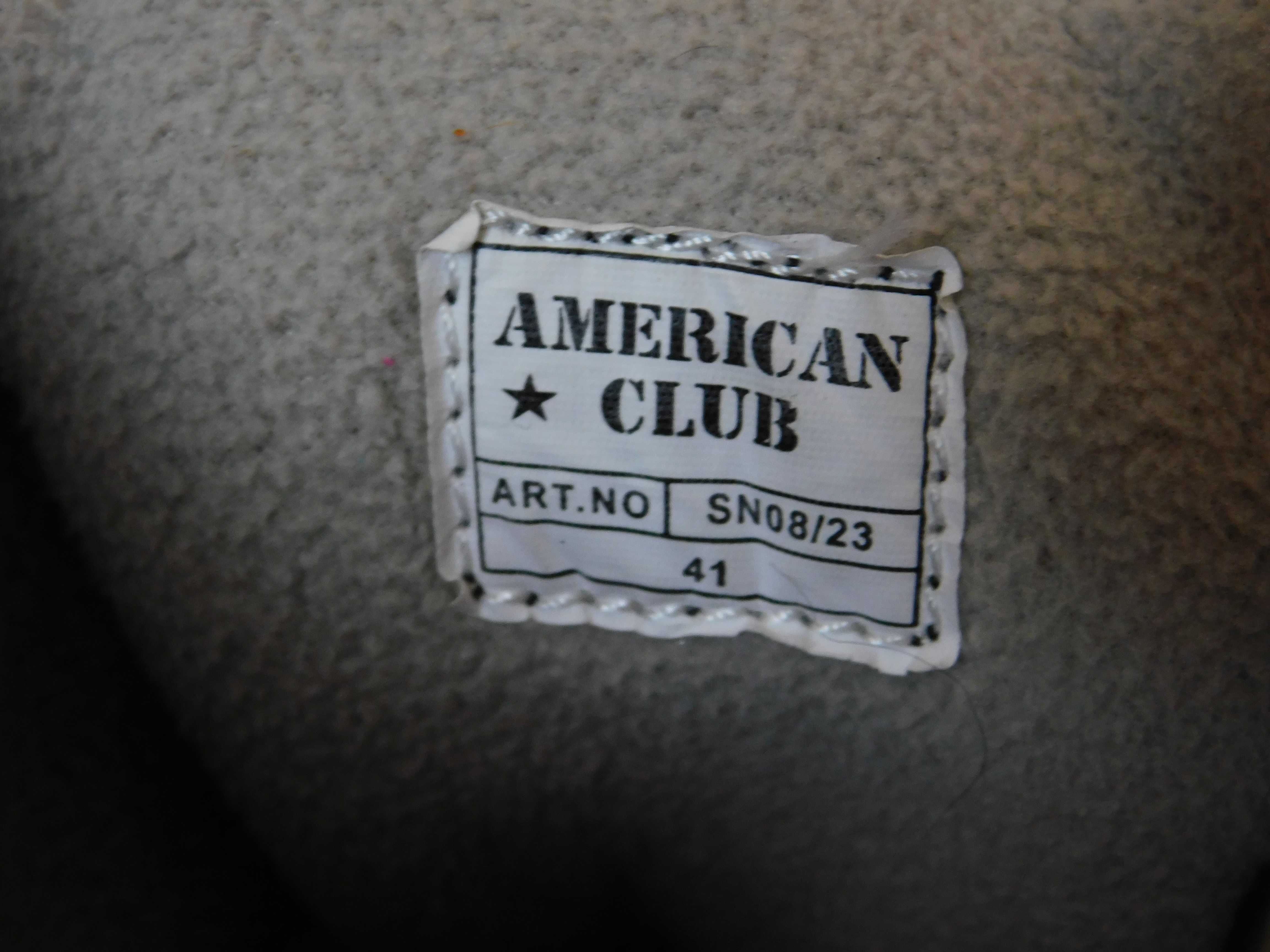 Buty zimowe Białe śniegowce damskie AMERICAN CLUB r. 41