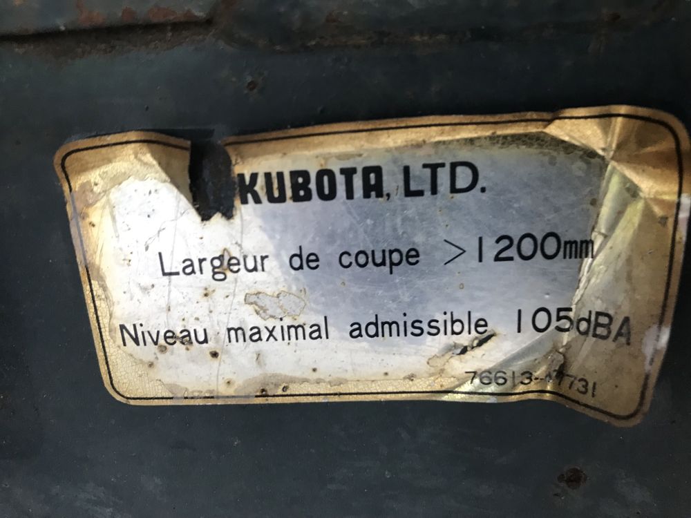 Kosiarka kubota F 2000