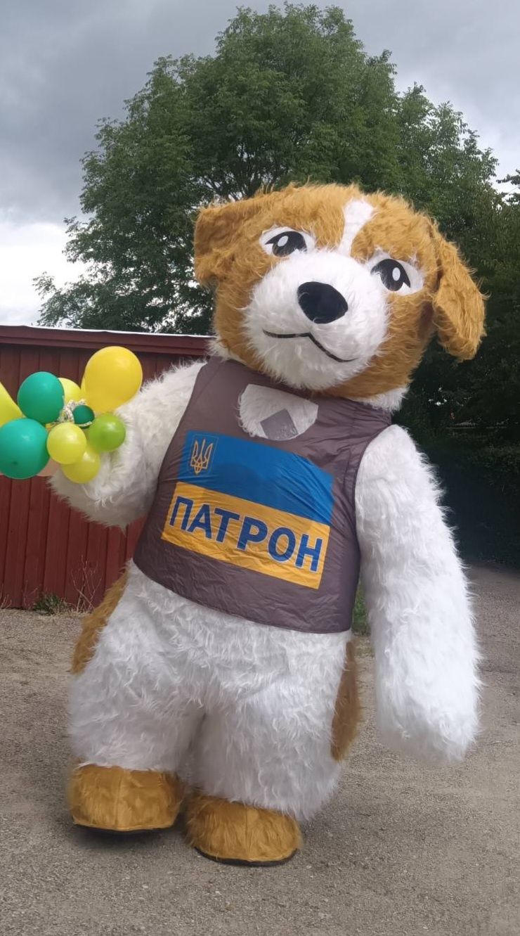 Аніматор пес Патрон,ведмідь,кролик,привітання,,вітання,поздравление,ми