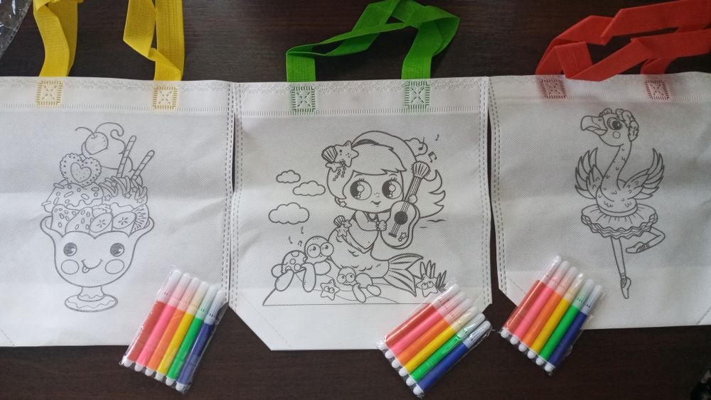 Сумка раскраска, детская