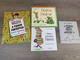 Conjunto de 4 livros infantis - Como novos