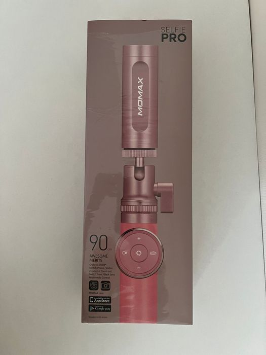 Селфі-монопод Momax Selfie Pro Bluetooth Selfie Pod 90 см Rose Gold (K