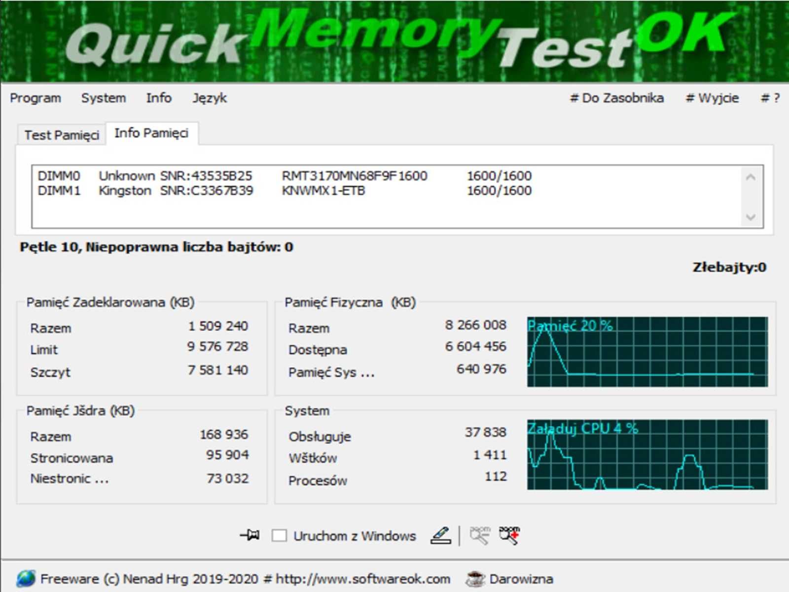 DDR3 4GB KingSton 12800 L