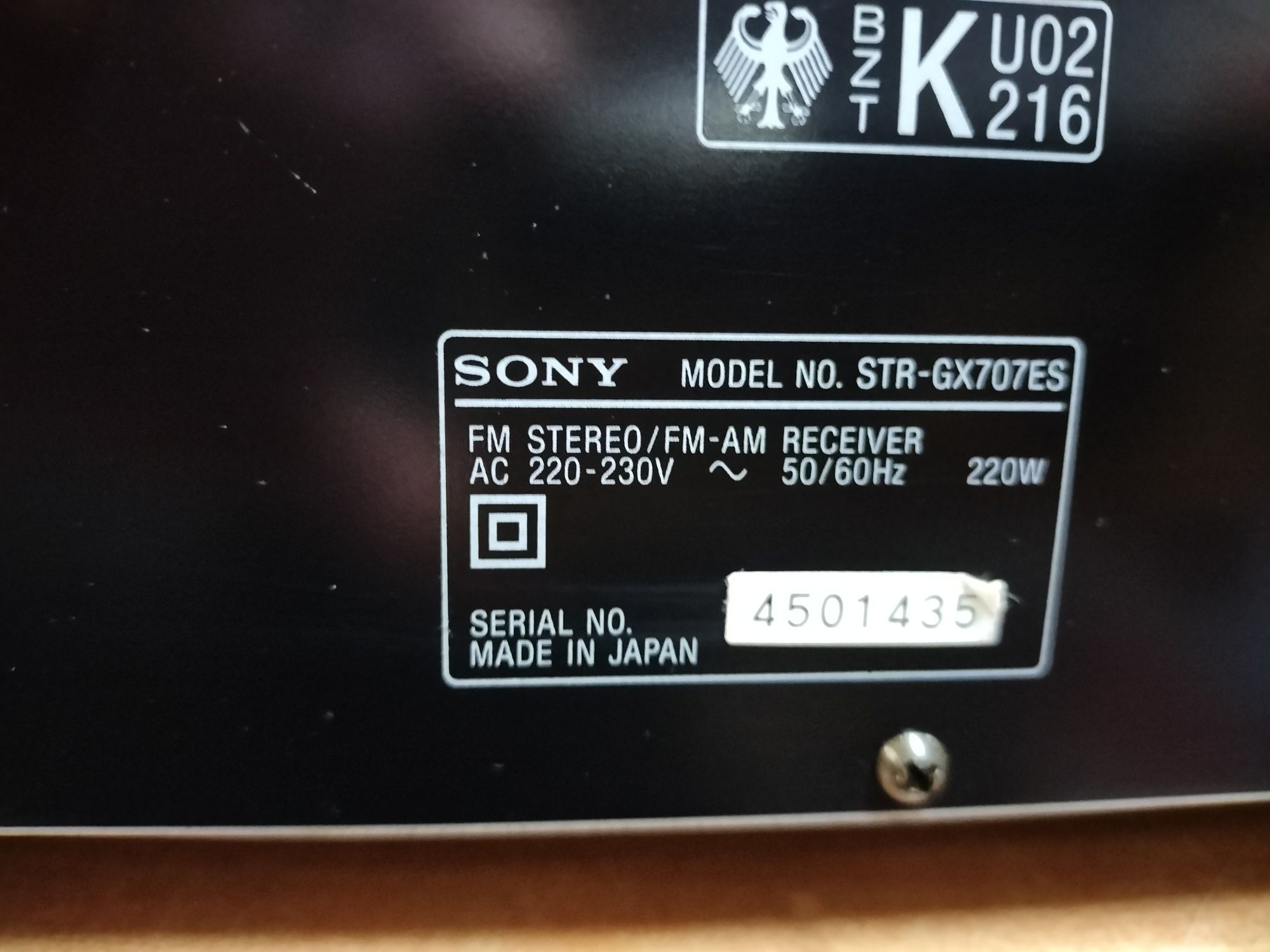 Wzmacniacz Sony GX707ES