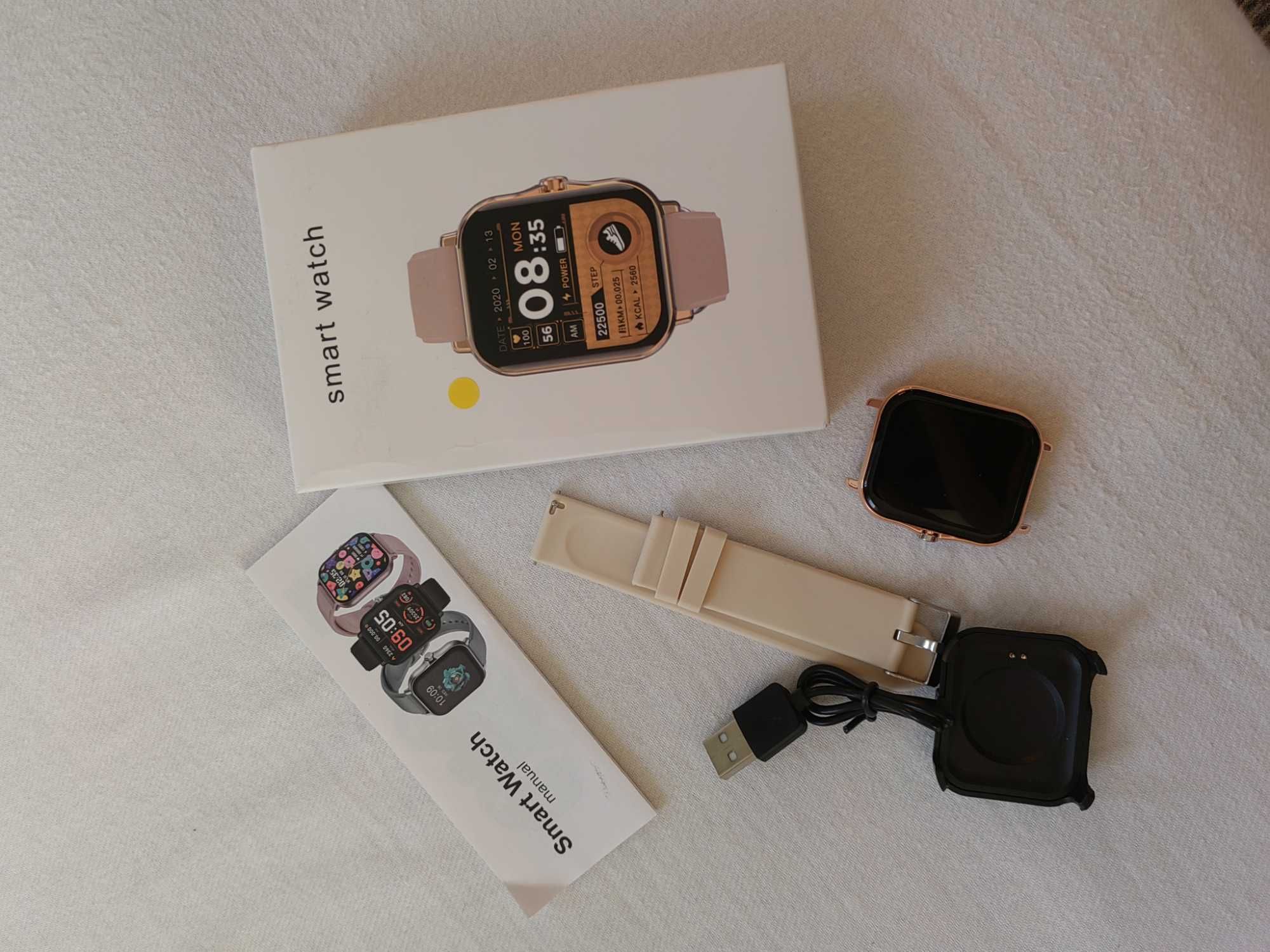 Inteligentny zegarek Bluetooth – rozmowy, pomiar tlenu we krwi