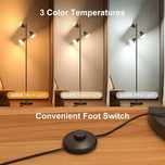 SIBRILLE Lampy stojące LED do salonu z 3 temperaturami barwowymi