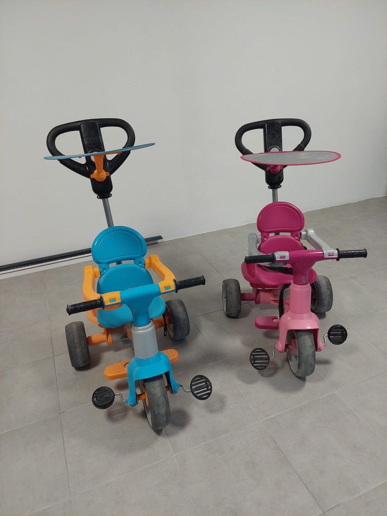 Triciclo Rosa e Azul Feber