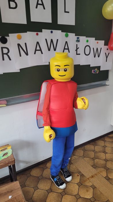Strój ludzik Lego bal karnawałowy bal przebierańców