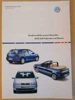 Prospekt VW Golf IV Generation,Classicline,  Sharan Tour