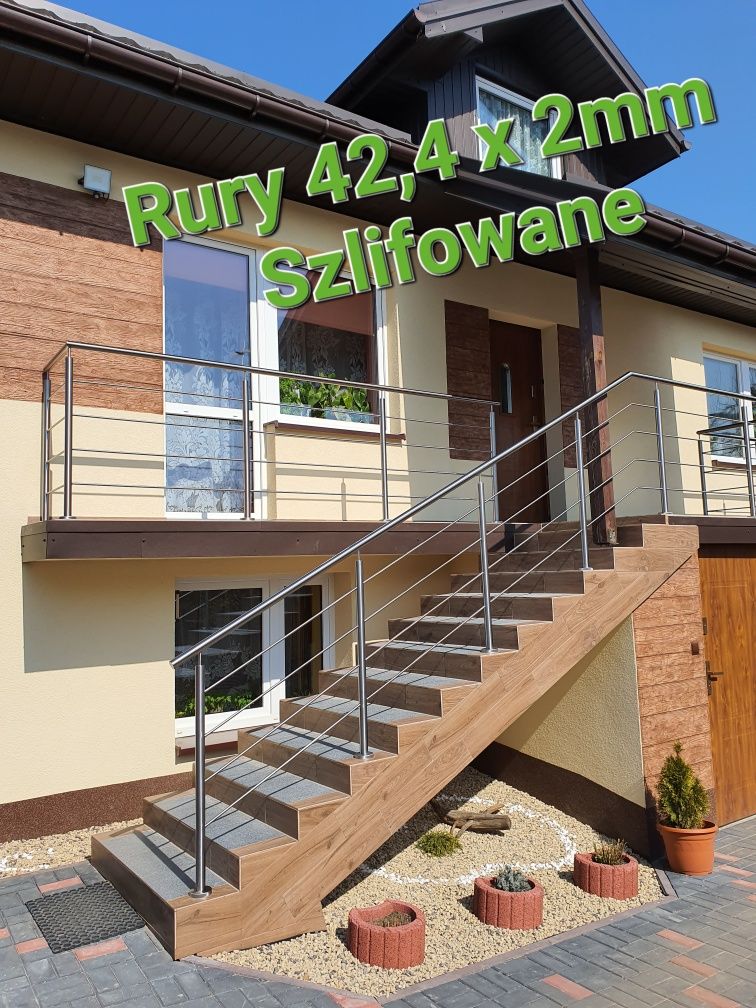 Rura Nierdzewna Szlifowana 42,4mm Nierdzewka Szlif