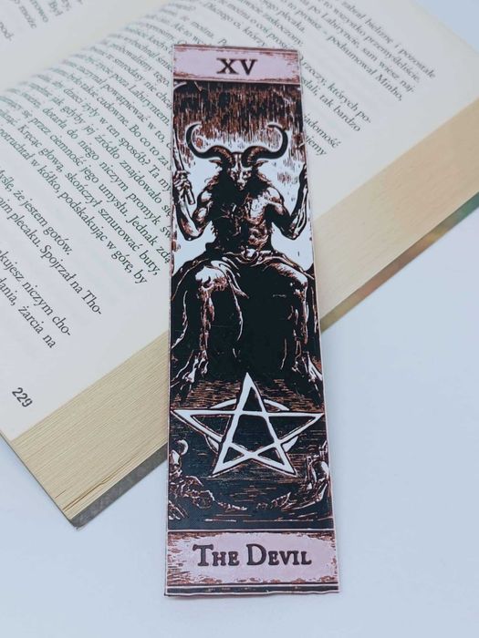 Zakładka do książki Tarot – XV Diabeł (The Devil)