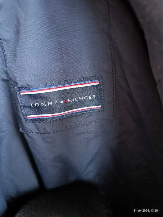 Kurtka męska przejściówka wiosenna Tommy logowania ściągacz zamki