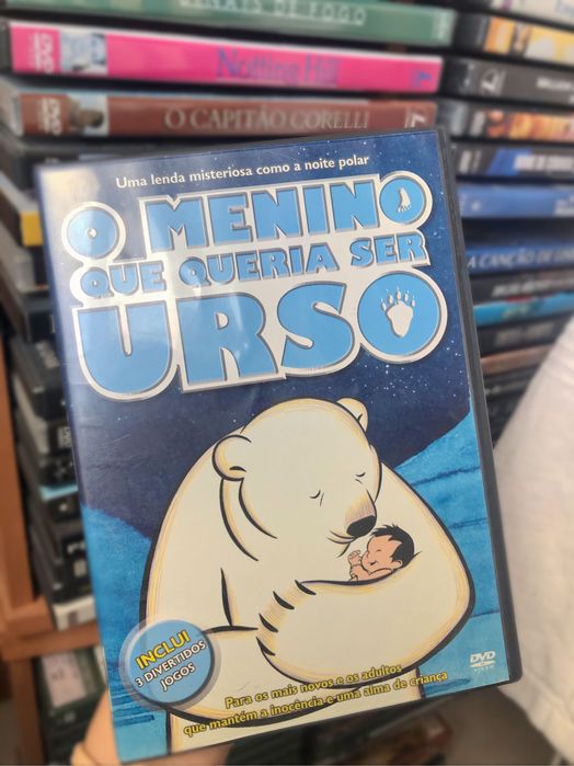 Filme DVD original «O menino que queria ser urso»