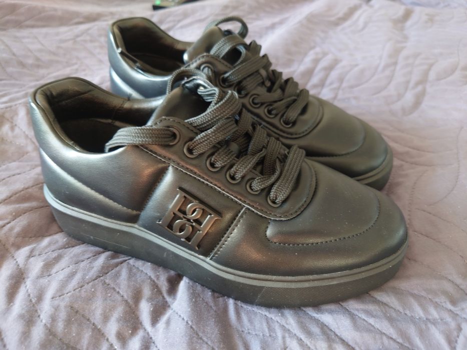 Badura rozmiar 39 trzewiki sneakersy skórzane damskie