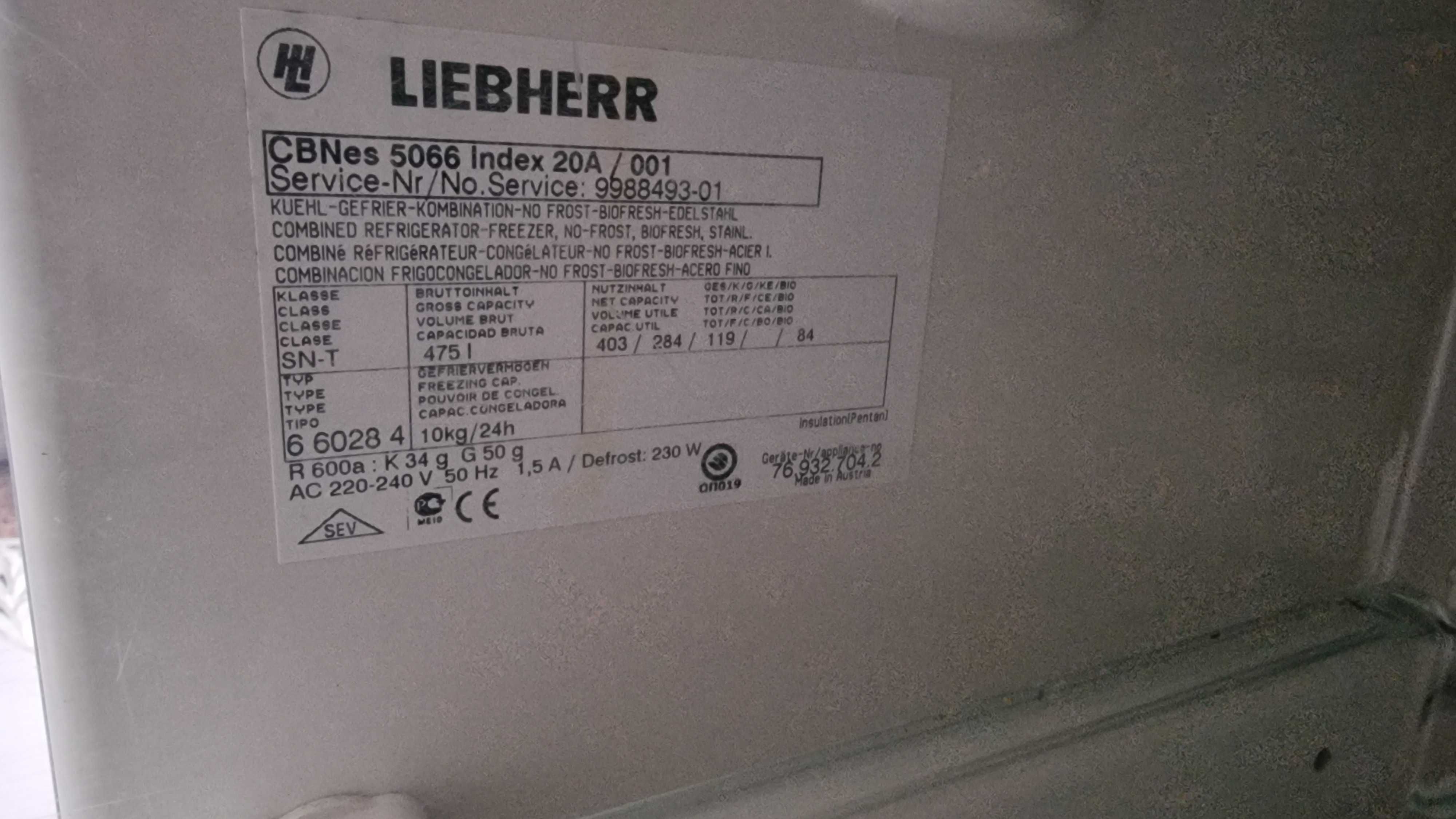 Liebherr Refrigerator