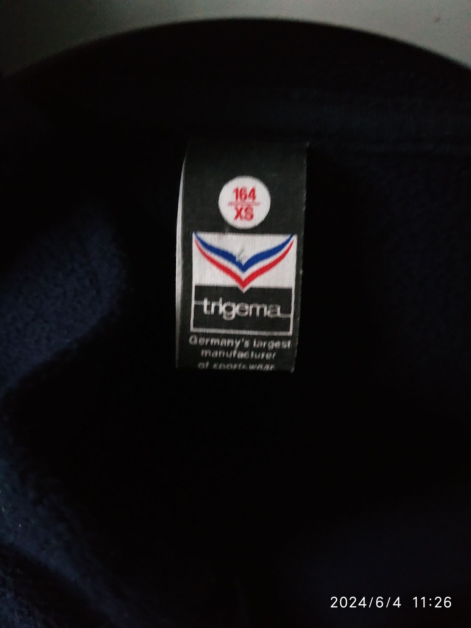 Bluza polarowa granatowa damska, r 164/XS, używana