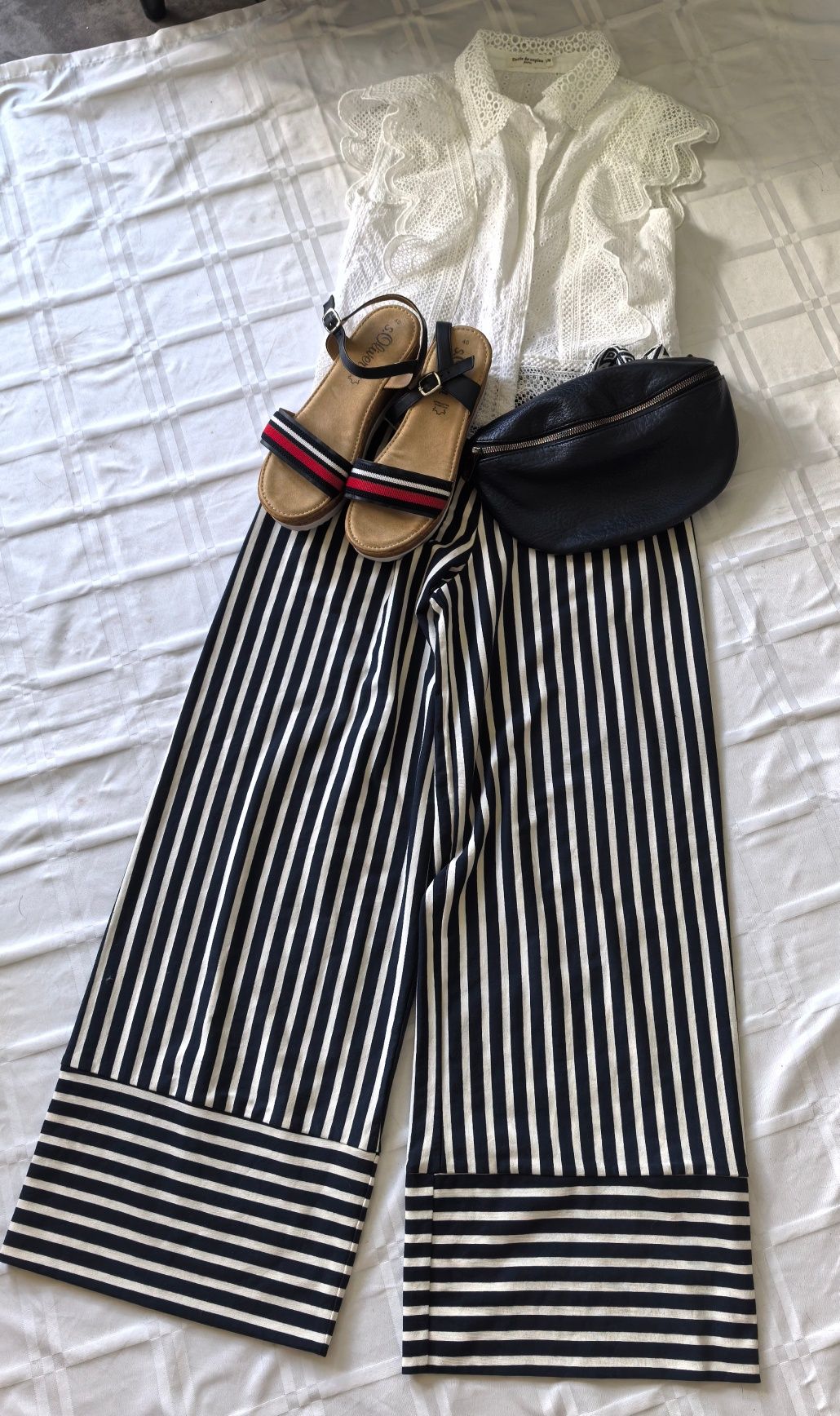 Spodnie Damskie W Paski Zara r. S /M