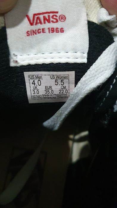 Vans em bota unisexo