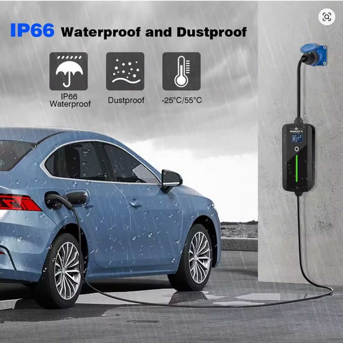 Carregador Portátil Eletricos 7 kw - 32A - c/ Bolsa e 5 METROS CABO