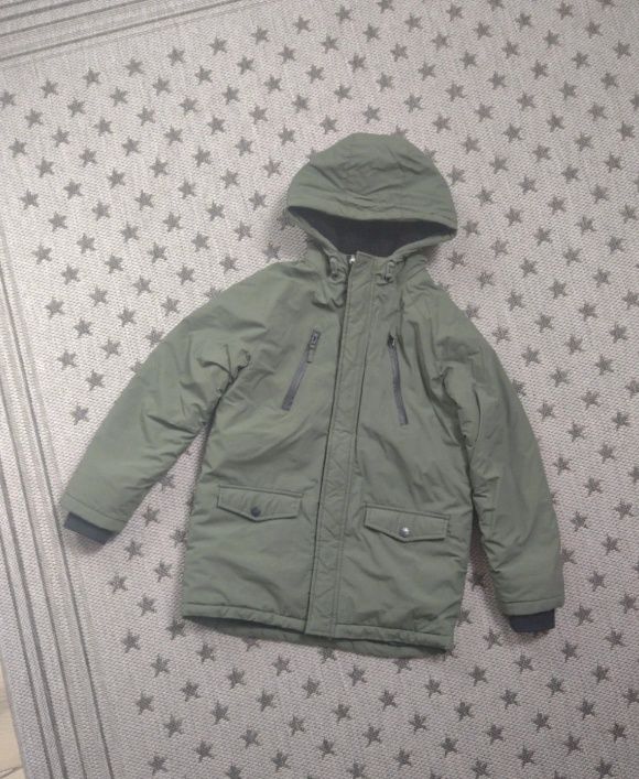 Kurtka parka khaki zimowa ciepła  152