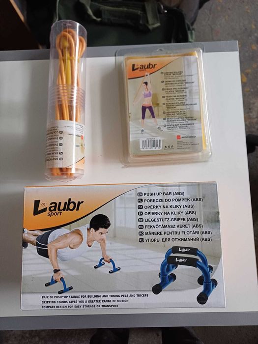 zestaw fitness skakanka taśma uchwyty do pompek