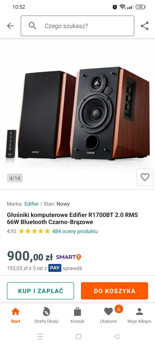 Jak Nowe Kolumny Głośniki EDIFIER R1700 BTS 2.0 bluetooth Aux