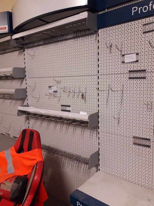 regał metalowy duży solidny 5m ekspozycyjny